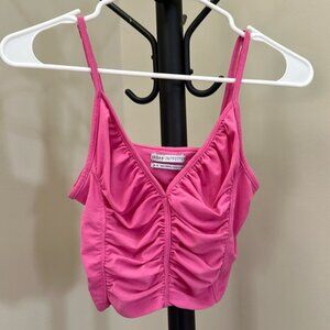 Urban Outfitters pink cropped cami top